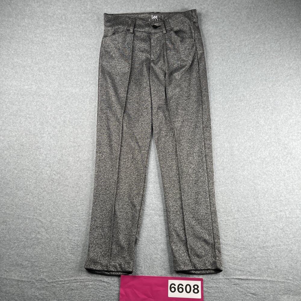Lee Riders Casual Slim Ankle Pants Office Womens Size 6 M Gray